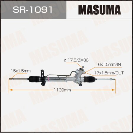 Gear assy, steering, SR-1091