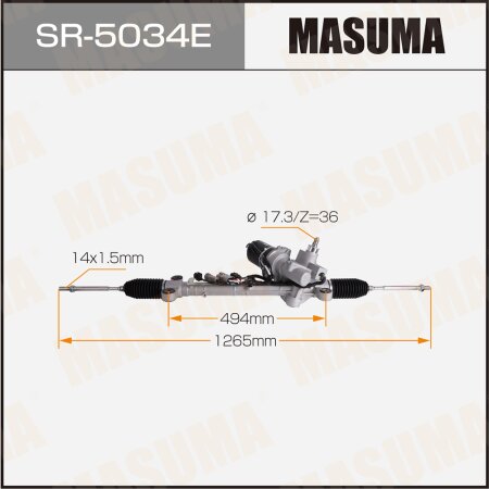Gear assy, steering, SR-5034E
