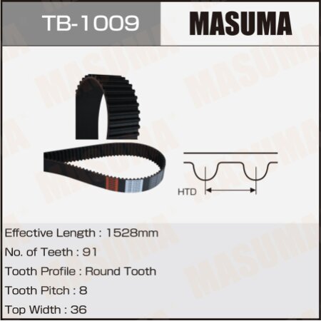 Timing belt Masuma, TB-1009