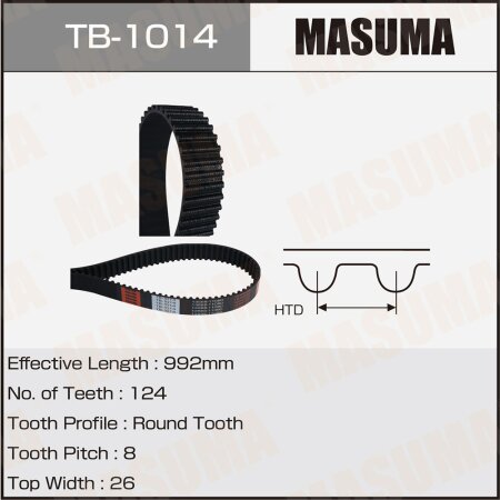 Timing belt Masuma, TB-1014