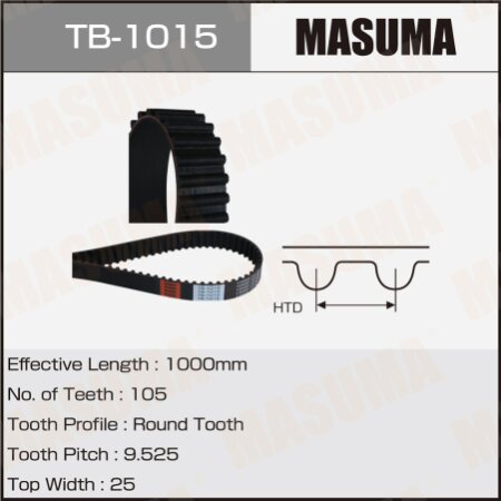 Timing belt Masuma, TB-1015