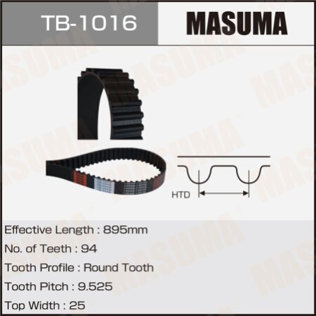 Timing belt Masuma, TB-1016