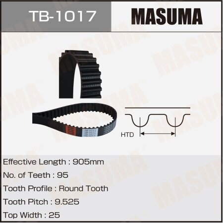 Timing belt Masuma, TB-1017