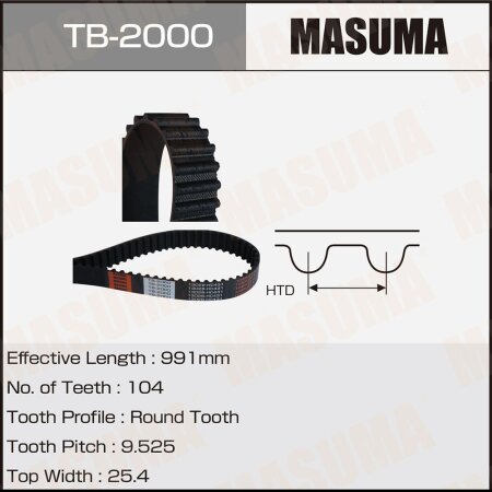 Timing belt Masuma, TB-2000