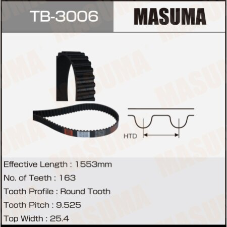 Timing belt Masuma, TB-3006