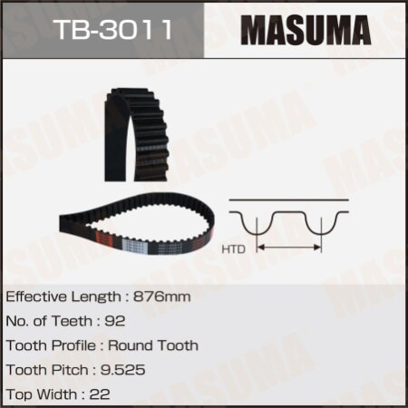 Timing belt Masuma, TB-3011