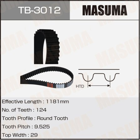 Timing belt Masuma, TB-3012