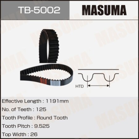 Timing belt Masuma, TB-5002