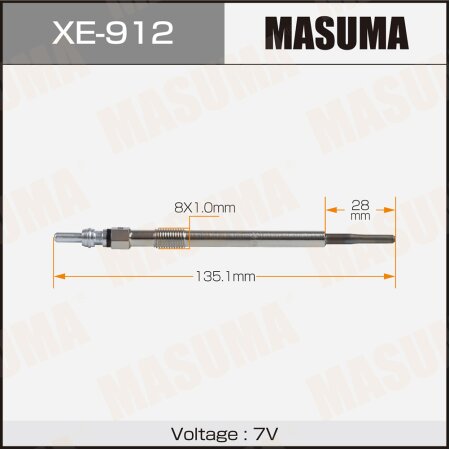 Glow plug Masuma, XE-912