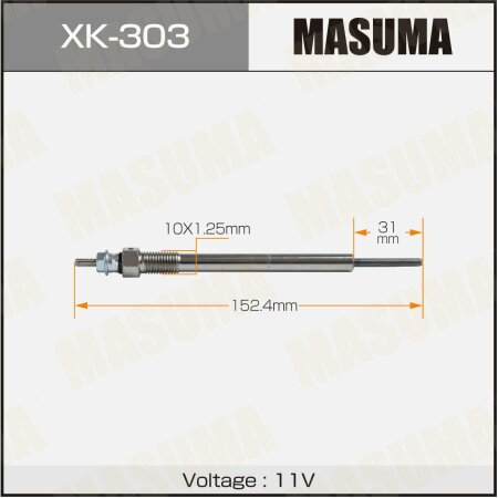 Glow plug Masuma, XK-303
