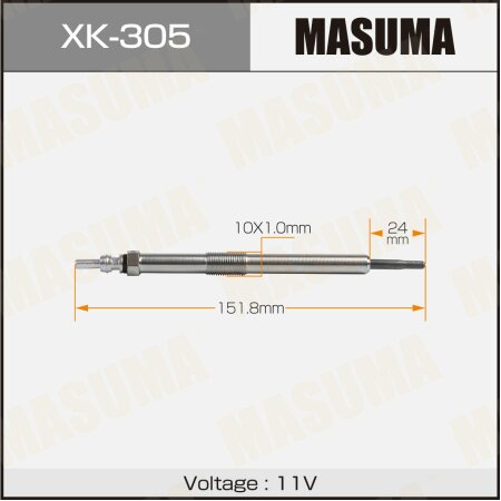 Glow plug Masuma, XK-305