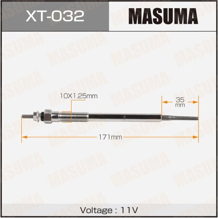 Glow plug Masuma, XT-032